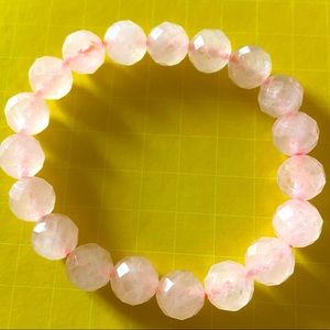 Pink quartz bracelet